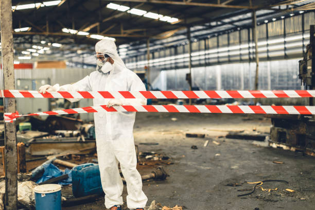 Professional Odor Removal technician working in Midland, OH